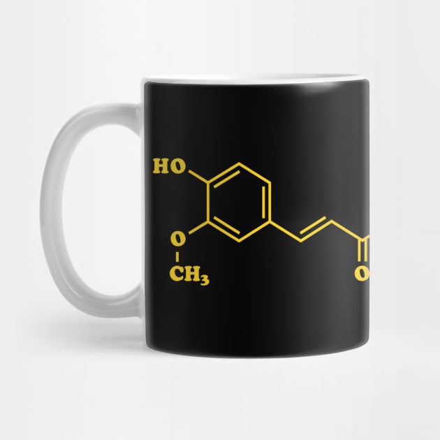 Turmeric Curcumin Molecular Chemical Formula by tinybiscuits